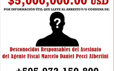 EE.UU. ofrece recompensa de US$ 5 millones para quienes brinden información sobre autores del asesinato de Pecci
