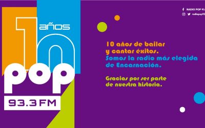 ¡Radio Pop está de aniversario!: 10 años informando y entreteniendo a la audiencia del sur del país