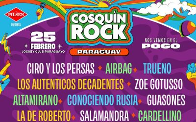 ¡Cosquín Rock anuncia grilla completa!: Airbag y Trueno encabezan nueva edición del festival