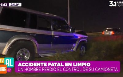 Policía fallece tras impactar contra muro de un viaducto en Roque Alonso
