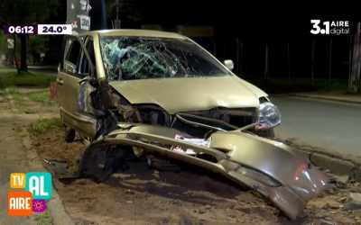 Joven queda en grave estado tras accidente de tránsito en San Lorenzo