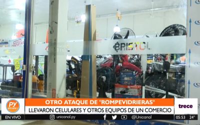 Mismo modus operandi: Desconocidos asaltan local comercial en San Lorenzo